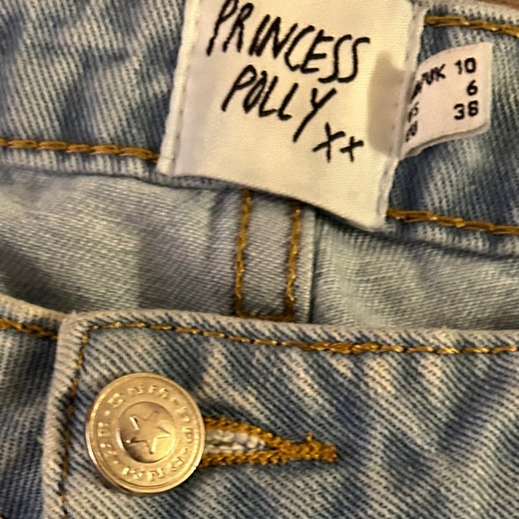 Women’s Princess Polly Distressed Jeans Zipper Ankle Size 6 - Picture 6 of 7